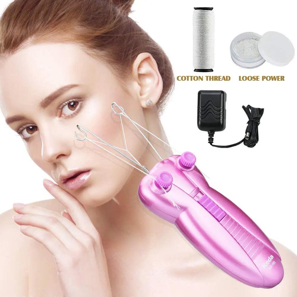 Ladies Facial Epilator - Electric Beauty Epilator with Facial Massager